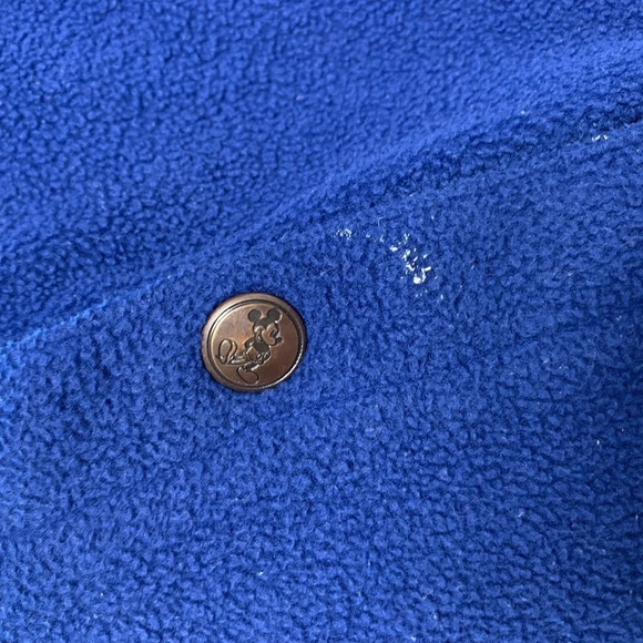 VTG Mickey Inc Walt Disney Fleece Sweatshirt Mickey Mouse Mens XL Front Zip FLAW - Picture 14 of 15